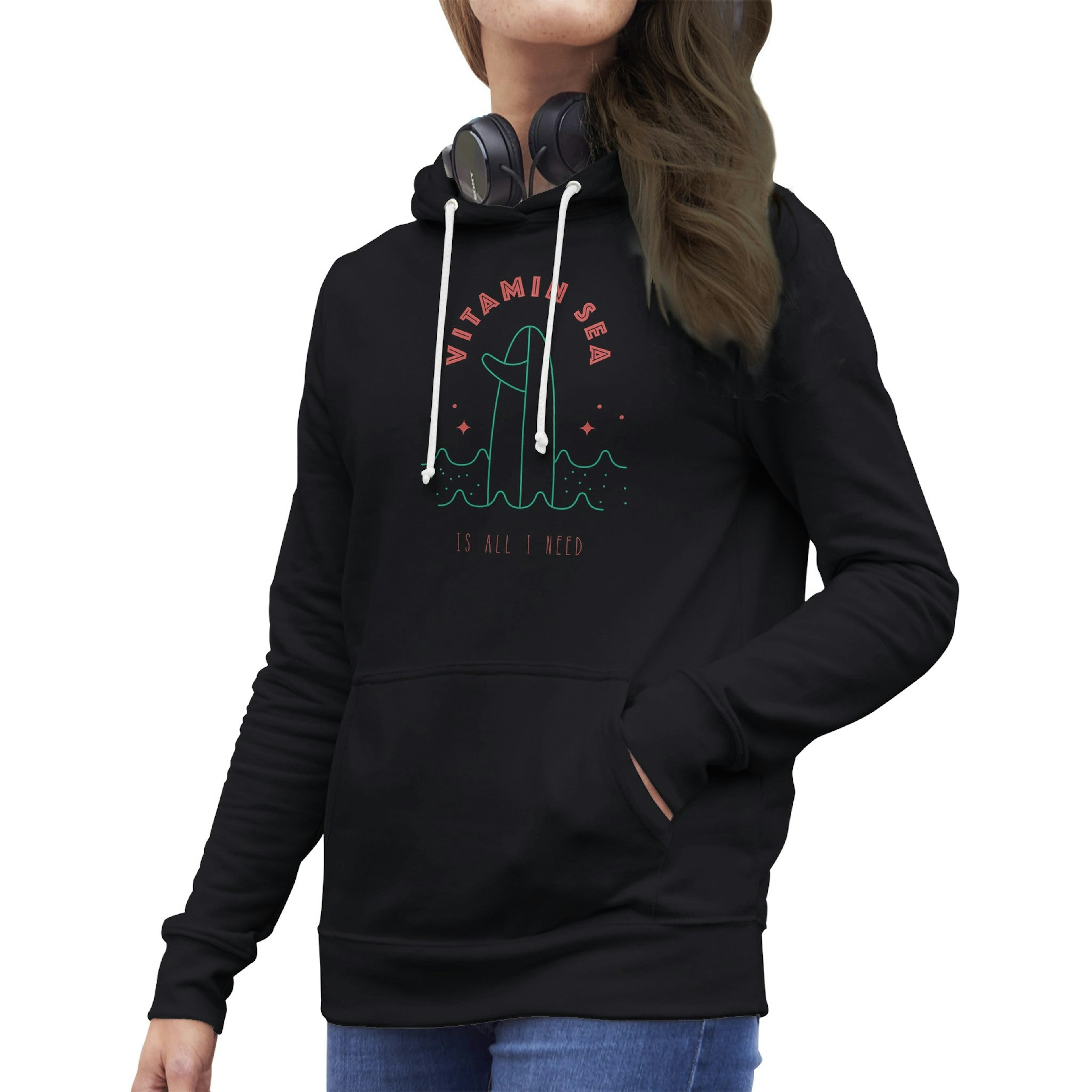 Premium Damen-Hoodie "Vitamin Sea"